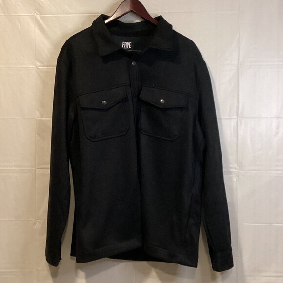 Frye Black Casual Button Down Shirt with Classic Design - Picture 5 of 7